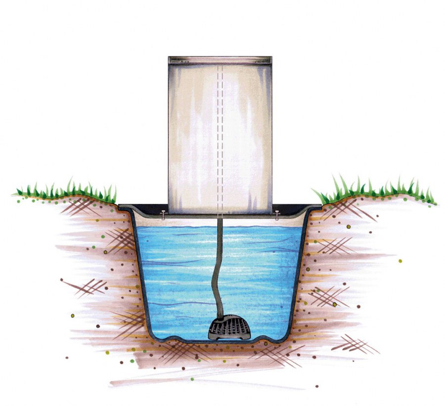 Fontánové nádrže, zásobníky, komory