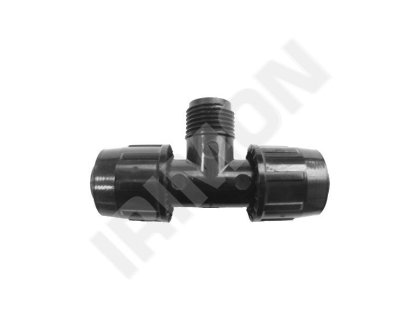 Závitový T-kus QJ 20 - 20x1/2'' (vnější závit)