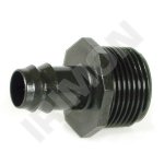 Závitový přechod nástrčný 16 mm x 1/2" vnější závit, ABS