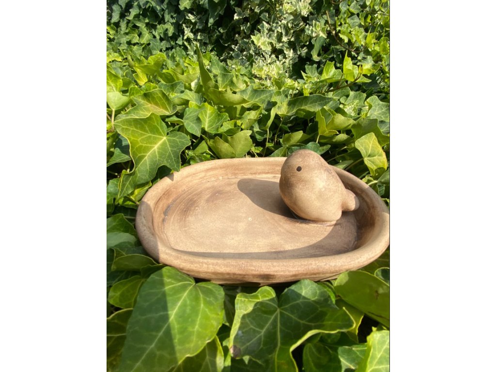 Pítko s ptáčkem (keramika)