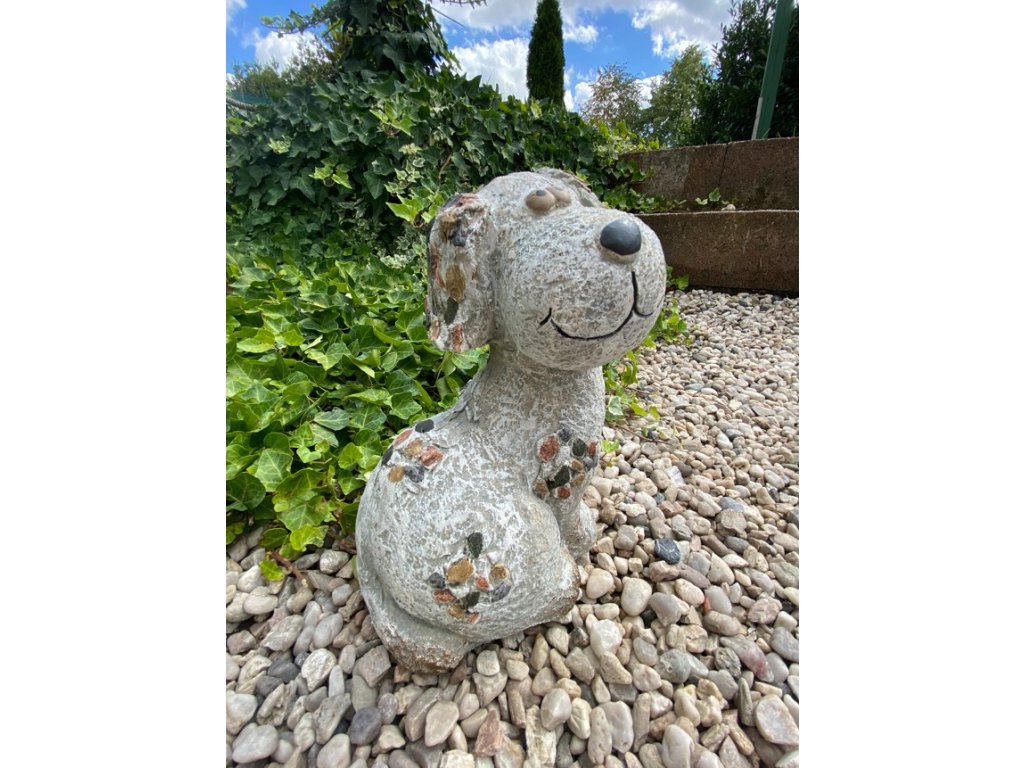 Pes design kamínky (magnesium)