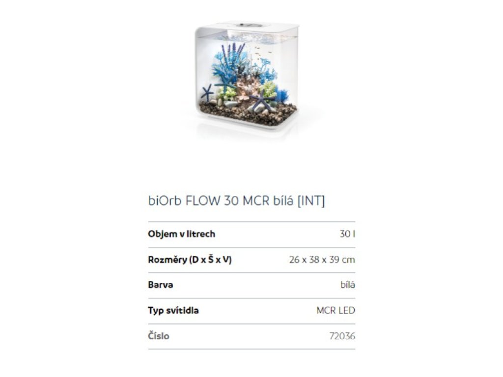 Oase biOrb FLOW 30 MCR (akvárium bílé)