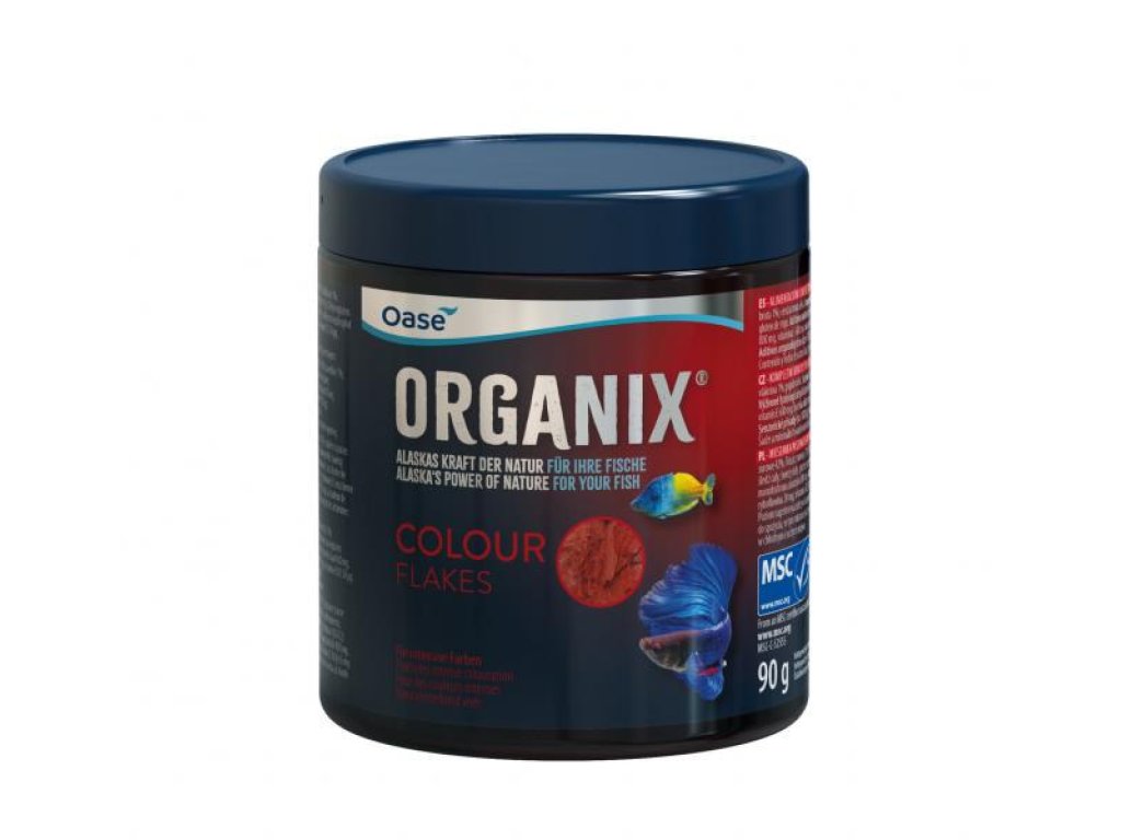 Oase ORGANIX Colour Flakes krmivo pro vybarvení ryb 550ml