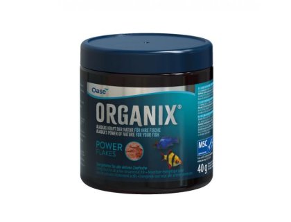 Oase ORGANIX Power Flakes akvarijní krmivo pro býložravé ryby 250ml