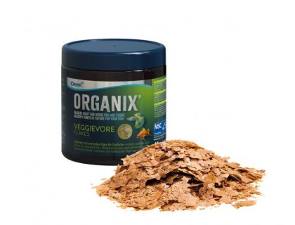 Oase ORGANIX Veggievore Flakes akvarijní krmivo pro býložravé ryby 250ml