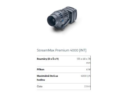 Oase StreamMax Premium 4000 akvarijní čerpadlo