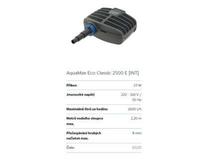 Oase Aquamax Eco Classic 2500E (jezírkové čerpadlo)