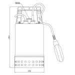 Zehnder Pumpen E-ZW 65 A (kalové ponorné čerpadlo-nerezové)