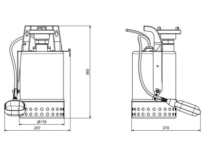 Zehnder Pumpen Flutset (kalové ponorné čerpadlo/povodňová souprava)