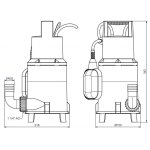 Zehnder Pumpen S-ZPK 40 A (kalové ponorné čerpadlo-plastové)
