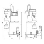 Zehnder Pumpen S-ZPK 40 KS (kalové ponorné čerpadlo-plastové)