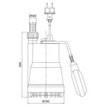 Zehnder Pumpen ZM 280 A (kalové ponorné čerpadlo-plastové)