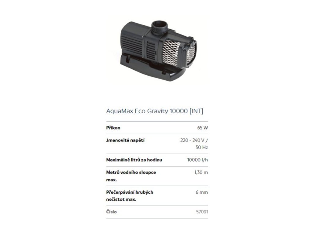 Oase AquaMax Gravity Eco 10000 (jezírkové gravitační čerpadlo)