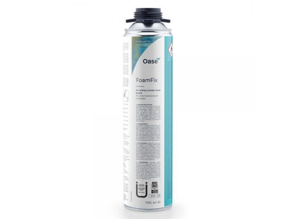 Oase FoamFix - černá montážní pěna na lepení kamenů (700ml)