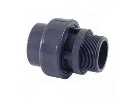 PVC šroubení 20mm x ½" ext. (zesílené)