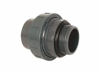 PVC šroubení 63mm x 2" ext. s o-kroužkem (zesílené)