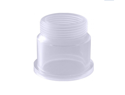 PVC transparentní díl ke šroubení 50mm x 1½“