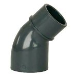 PVC úhel-koleno 45°-50mm int. x 50mm ext.