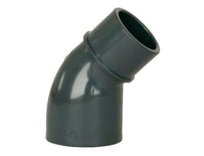 PVC úhel-koleno 45°-63mm int. x 63mm ext.
