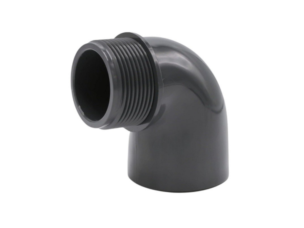 PVC úhel-koleno 90°-50mm x 1½" ext.