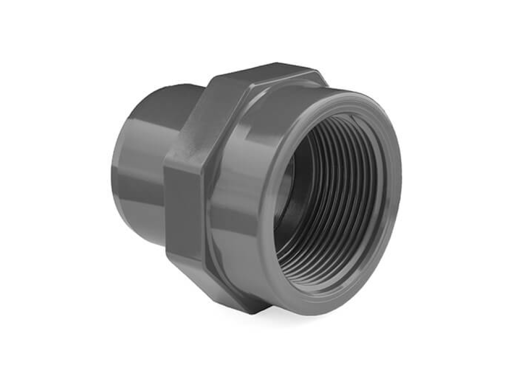 PVC mufna redukovaná 90-75mm x 3" int.