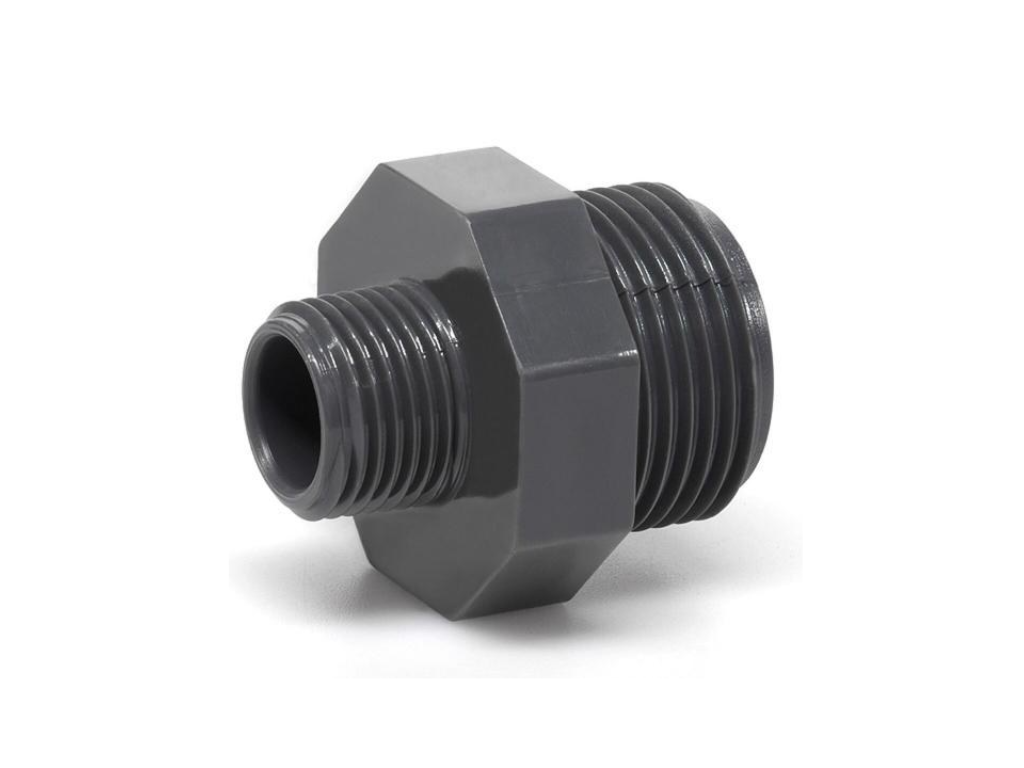 PVC dvojnipl redukovaný 2" x 1½" ext.