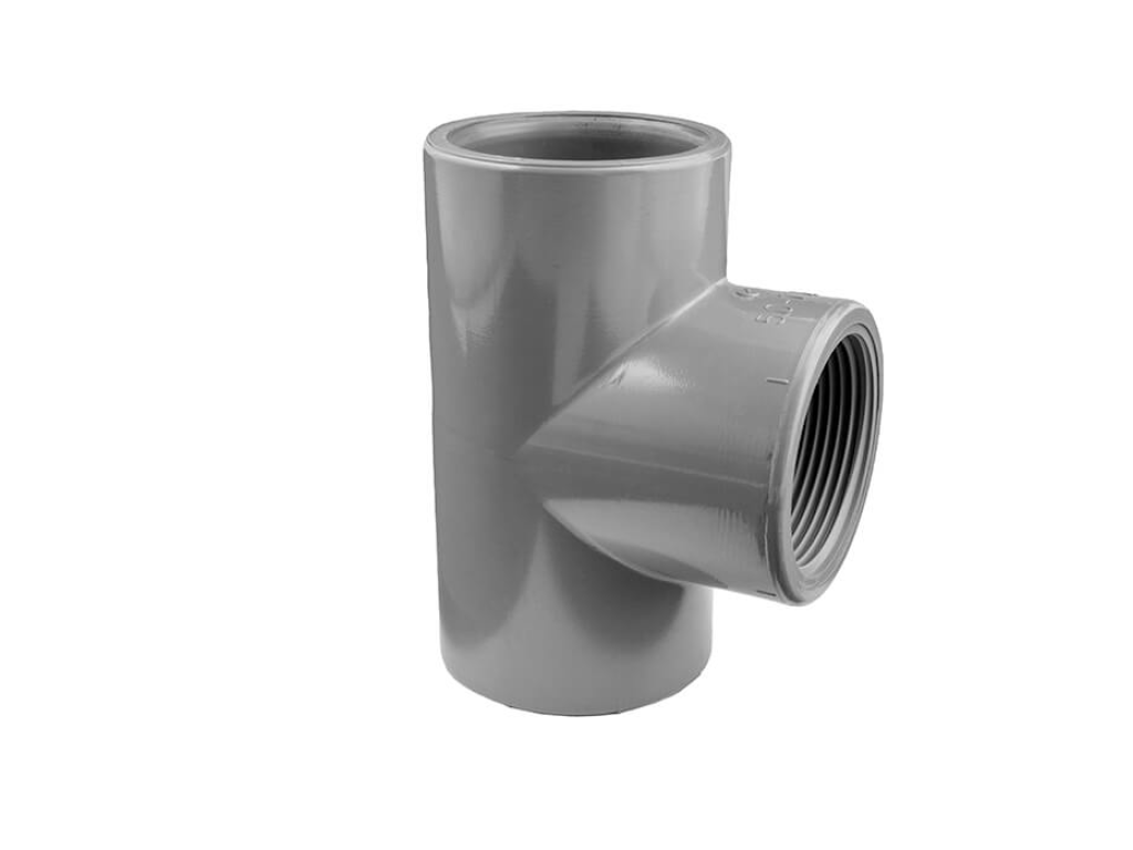 PVC T-kus 90° 63mm x 1" int.