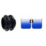 PVC stěnová profi průchodka šroubovací 110mm (dvojitá)