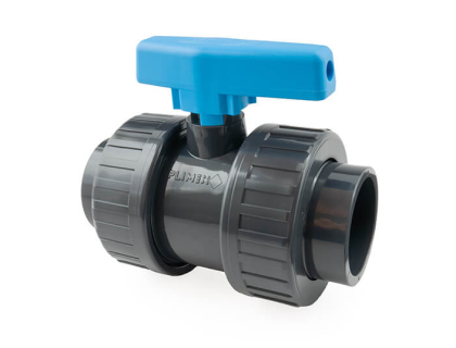 PVC kulový dvoucestný ventil (75mm)