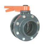 PVC uzavírací klapka s přírubou (110 mm)