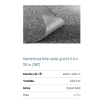 Oase kamínková šedá fólie (š. 60cm/1bm)