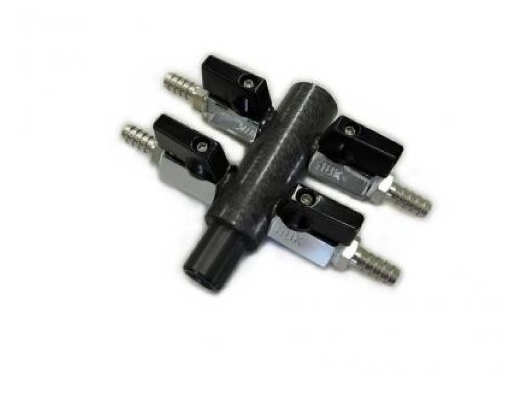 Nerezový rozdělovač vzduchování (4x9mm)