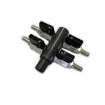 Nerezový rozdělovač vzduchování (4x9mm)