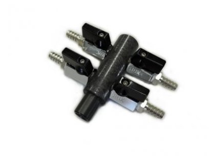 Nerezový rozdělovač vzduchování (4x9mm)