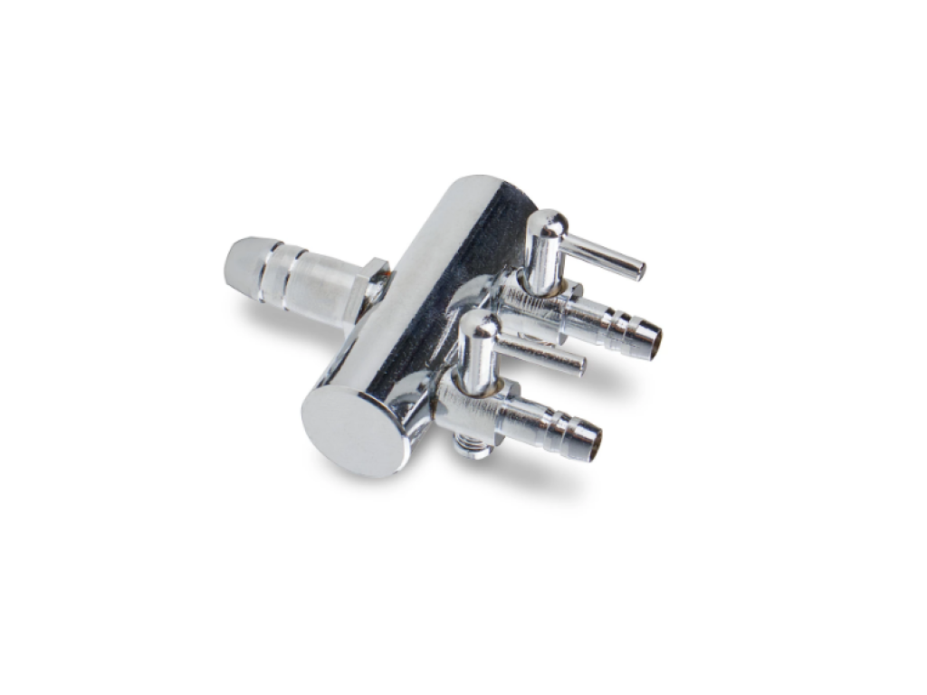 Nerezový rozdělovač vzduchování (2x4/6mm)