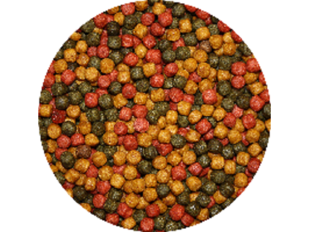 Tříbarevné krmivo na barvu pro KOI (15kg- 3mm)