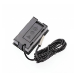 Digitální teploměr s externím čidlem (černý)